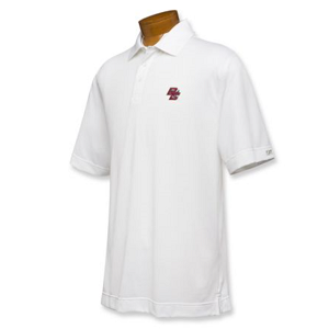 Boston College Eagles Men's CB DryTec Championship Polo - White